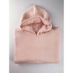Poncho 1 et 2 ans en coton rose