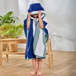 Poncho de bain enfant 400 g / m� ponchotransat - bleu