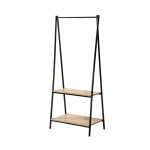 Portant 2 �tag�res style industriel en bois beige