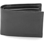 Porte cartes et billets italien - cuir noir