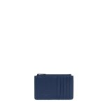 Porte - cartes confort bleu en cuir lily