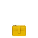 Porte - cartes confort jaune en cuir joy