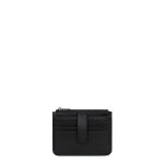 Porte - cartes confort noir en cuir sara