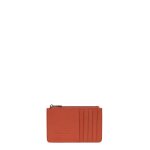 Porte - cartes confort orange en cuir kai