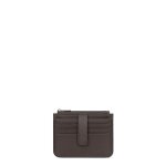 Porte - cartes confort taupe en cuir hattie