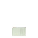 Porte - cartes cuir cali vert clair lila