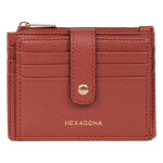 Porte - cartes cuir merline brique lyra