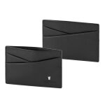 Porte carte homme en cuir lisse noir - classique