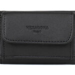 Porte - cartes stop rfid soft noir en cuir louise