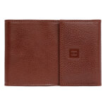 Porte - chquier - 2 volets - cuir de vachette - marron - rpublique