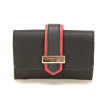 Porte monnaie et cartes - cuir vachette noir