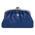 Porte - monnaie cuir coconuts bleu agnes