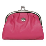 Porte - monnaie cuir coconuts fuchsia opal