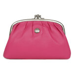 Porte - monnaie cuir coconuts fuchsia zoe