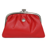 Porte - monnaie cuir coconuts rouge tess