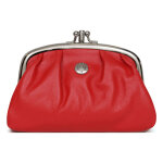 Porte - monnaie cuir coconuts rouge cleo