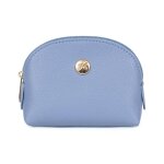 Porte - monnaie cuir luna bleu lavande meg