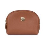 Porte - monnaie cuir luna caramel dot