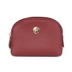 Porte - monnaie cuir luna carmin rouge faye