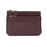 Porte - monnaie stop rfid cuir confort chocolat sue