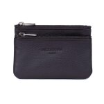 Porte - monnaie stop rfid cuir confort marron fonc cate