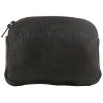 Porte - monnaie vintage - cuir de vachette chataigne