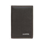 Porte - papiers stop rfid cuir sensation marron foncé Porte - papiers stop rfid cuir sensation marron foncé