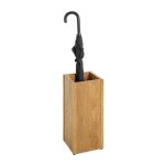 Porte parapluies en bois avec �gouttoir integr�