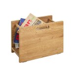 Porte revues en bois de chne huil