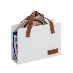 Porte revues simili cuir marron