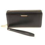 Portefeuille compagnon - cuir lisse noir noir Portefeuille compagnon - cuir lisse noir noir