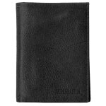 Portefeuille europeen a&a - cuir de vachette souple noir