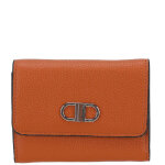 Portefeuille femme cognac en cuir