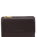 Portefeuille femme julietta chataigne en cuir