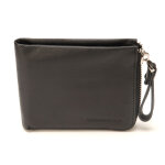 Portefeuille italien 2 volets arthur & aston - cuir noir noir