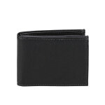 Portefeuille italien en cuir vritable noir