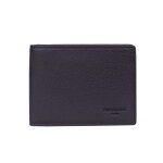 Portefeuille italien stop rfid cuir confort marron fonc faye