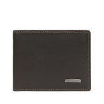 Portefeuille italien stop rfid cuir sensation marron fonc orin
