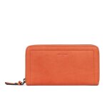 Portefeuille long stop rfid cuir sauvageh orange Portefeuille long stop rfid cuir sauvageh orange
