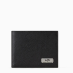 Portefeuille noir avec 3 volets
