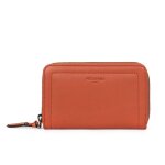 Portefeuille stop rfid cuir sauvageh orange clio