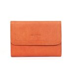 Portefeuille stop rfid cuir sauvageh orange louise