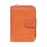 Portefeuille stop rfid cuir sauvageh orange olia