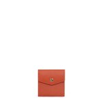 Portefeuille stop rfid luna orange en cuir mina