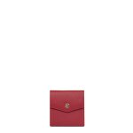 Portefeuille stop rfid luna rouge fonc en cuir ruth