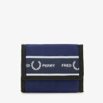 Portefeuille velcro avec bande graphique - bleu