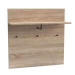Portemanteau mural avec tagre et 3 patres irysel bois sonoma