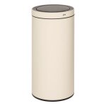 Poubelle automatique delta en mtal beige 40l