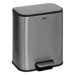Poubelle soft close en inox finition mat 5l Poubelle soft close en inox finition mat 5l