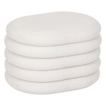Pouf coffre bouclette guilia blanc Pouf coffre bouclette guilia blanc